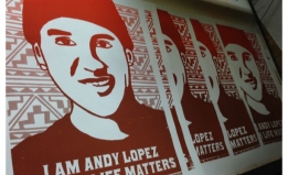 Andy Lopez posters by @dignidadrebelde