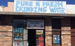 A storefront in California's Central Valley sells clean drinking water
