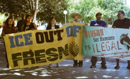 ICE Out of Fresno rally