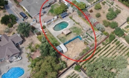 A photo included in the ACLU lawsuit shows aerial images obtained by drones flown by Sonoma County code enforcement officers. 