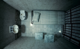 jail cell top view