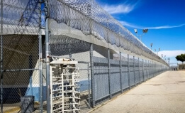 exterior of a california prison
