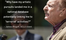 James Prigoff, ACLU client