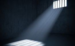 sunlight through a prison window
