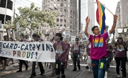 Rochelle Hamilton at SF Pride 2009 - Photo by Michael Woolsey