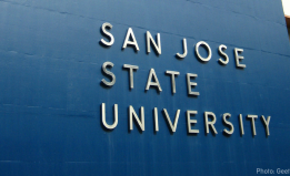 San Jose State University sign