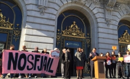 Dec. 14 press conference - Sup. David Campos speaking in front of SF City Hall