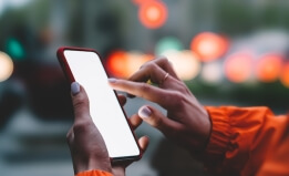 hand dialing a phone