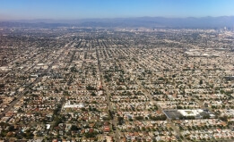 Aerial view of Los Angeles, CA