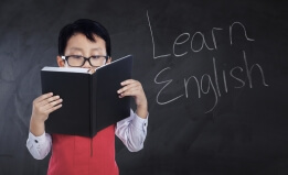 kid with open book