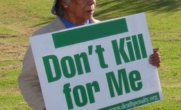 Activist opposed to the death penalty