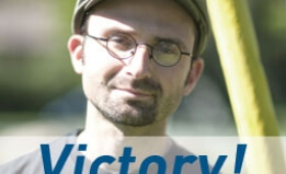Victory! Picture of client Bob Offer-Westort