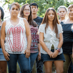 Picture of 9 Central Vally residents looking at the camera