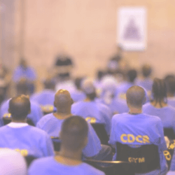 People in CDCR custody attending a class