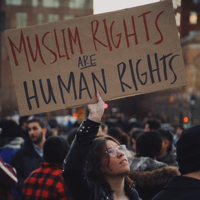 Muslim Rights Are Human Rights, photo from ACLU
